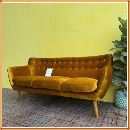 225293 Remark Sofa : Ghế Sofa Băng - Màu Vàng Nhung